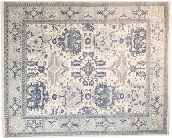 8'x10' Leah Rug - Ivorylight Blue - F.J. Kashanian - Blue