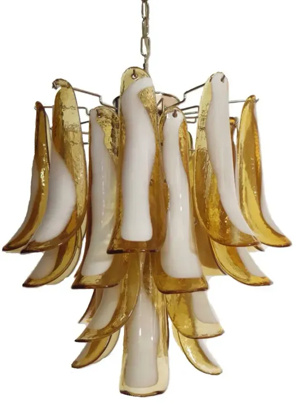 Vintage Murano Glass Chandeliers - Habibi Imports - White