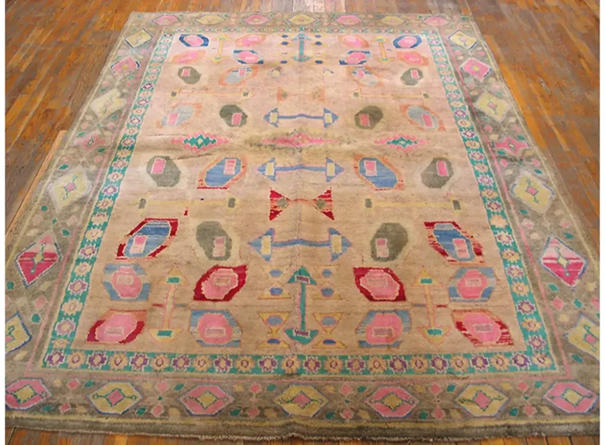 Indian Agra Rug 6'2" x 8'0" - Pink - Pink