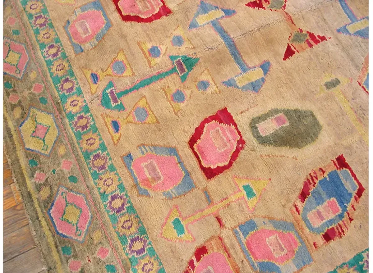 Indian Agra Rug 6'2" x 8'0" - Pink - Pink