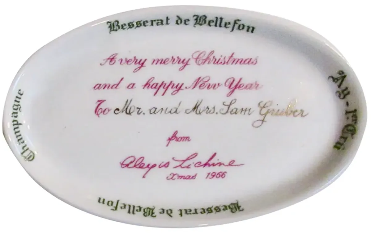 French Champagne Tray - 1966 - The Emporium Ltd. - White