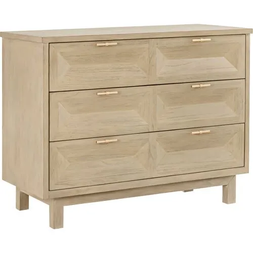 Chambers 3-Drawer Chest - Beach - Brownstone Furniture - Beige