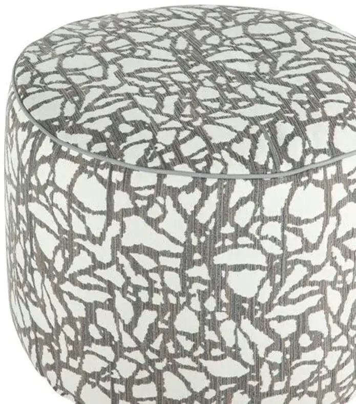 Lola Outdoor Pouf - Mod Pewter