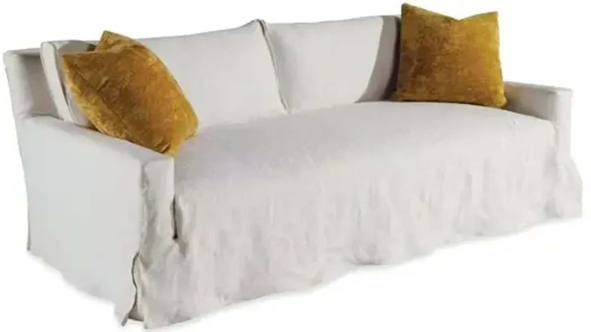 Lauren Liess - Courtier Slipcovered Sofa - Off-White Linen