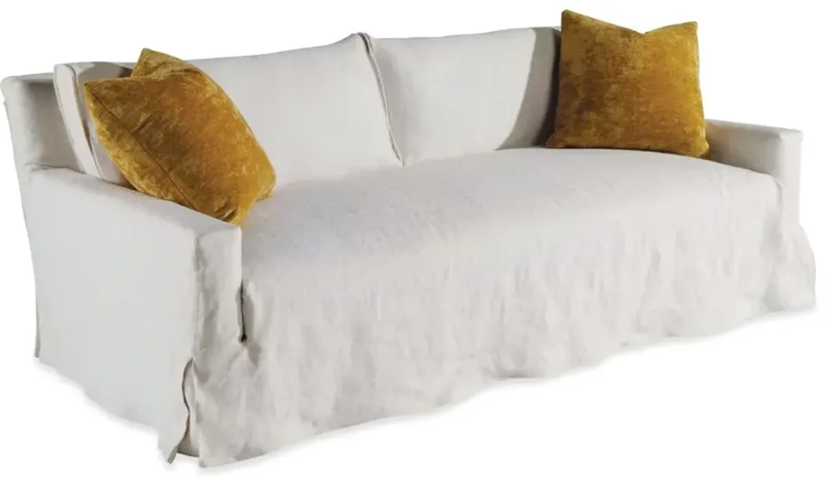 Courtier Slipcovered Sofa, Off-White Linen