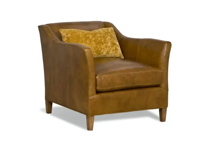 Lauren Liess - Evolution Leather Chair - Brown/Gold