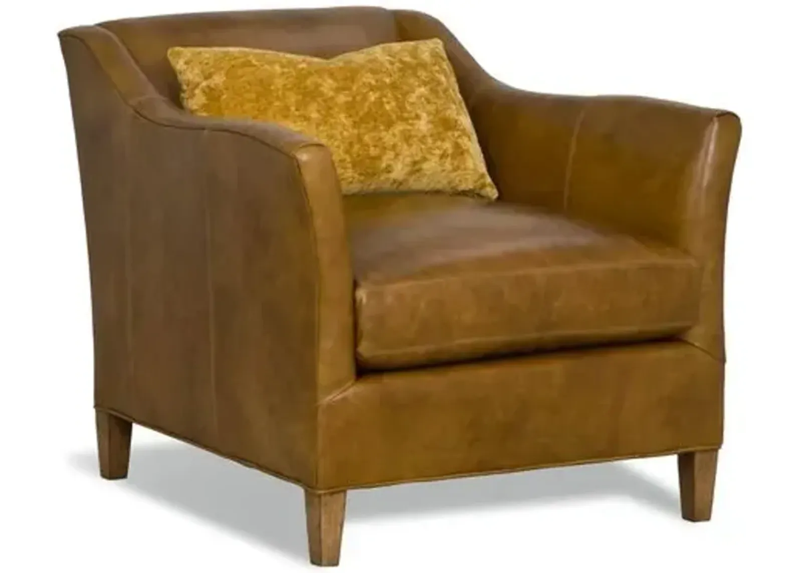 Lauren Liess - Evolution Leather Chair - Brown/Gold