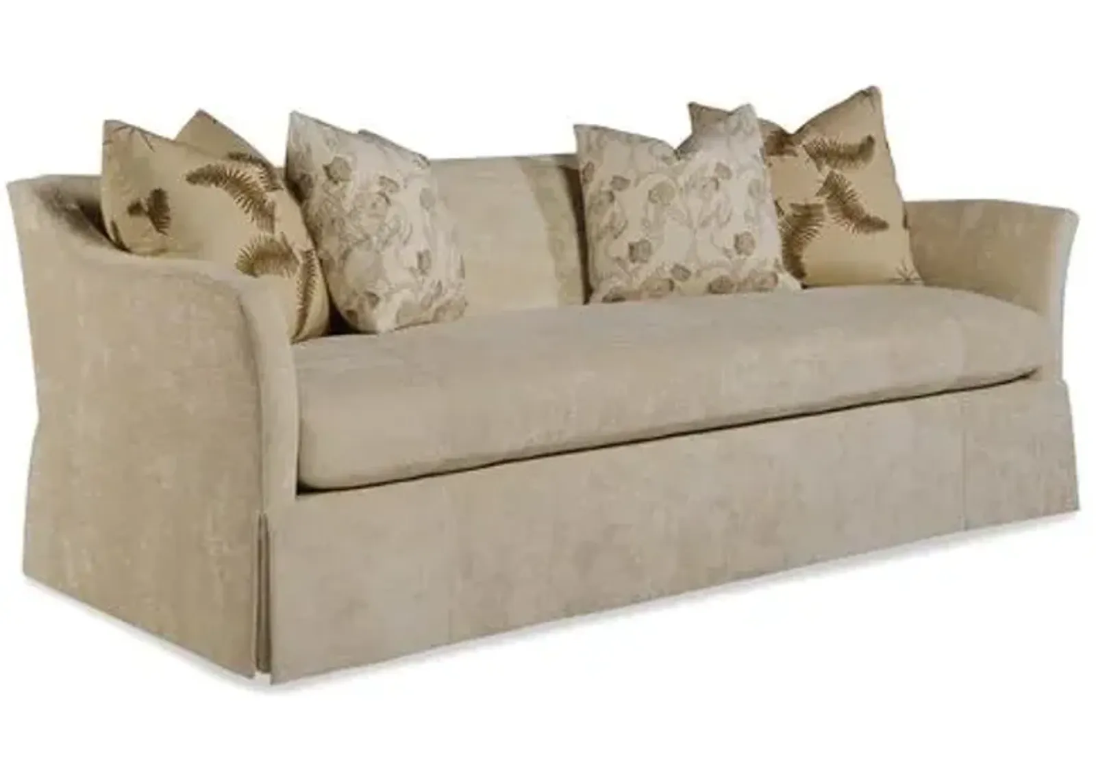 Lauren Liess - Evolution Waterfall Sofa - Off-White Velvet