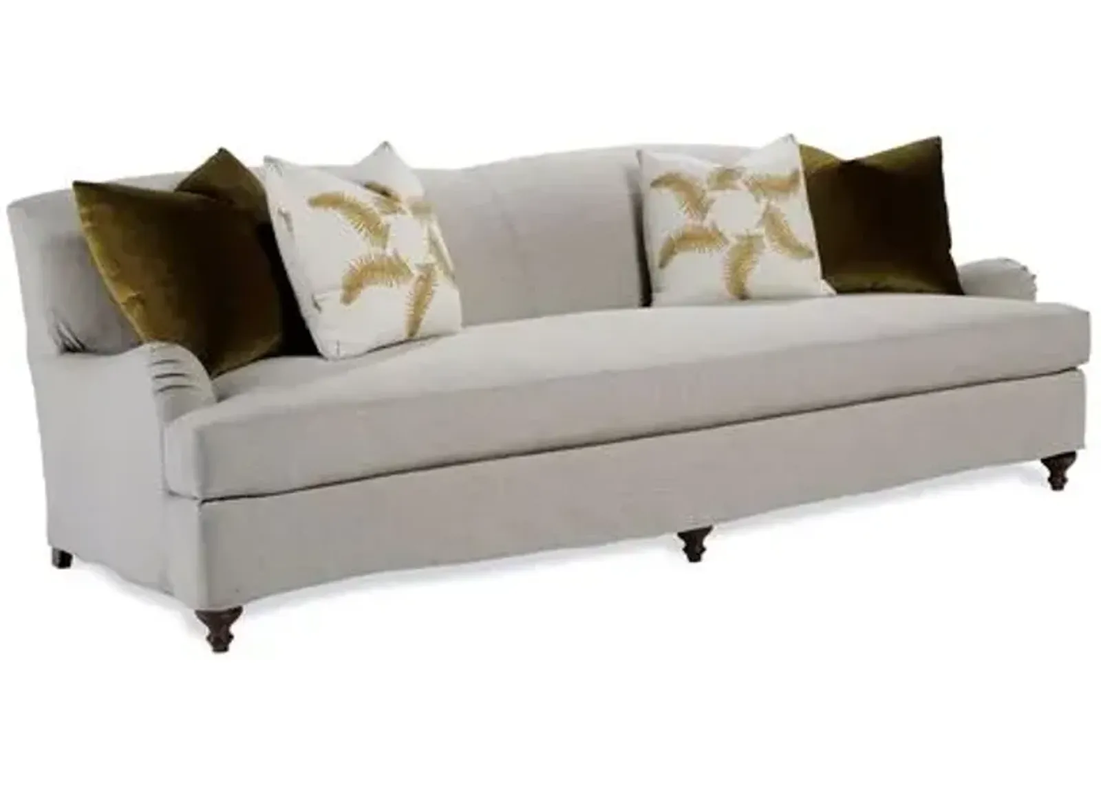 Lauren Liess - Libris Slipcovered Sofa - Gray Linen