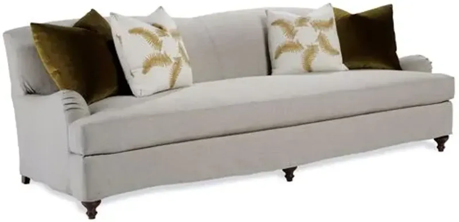 Lauren Liess - Libris Slipcovered Sofa - Gray Linen