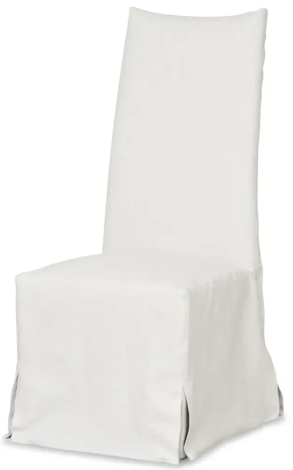 Linger Slipcovered Dining Chair, White