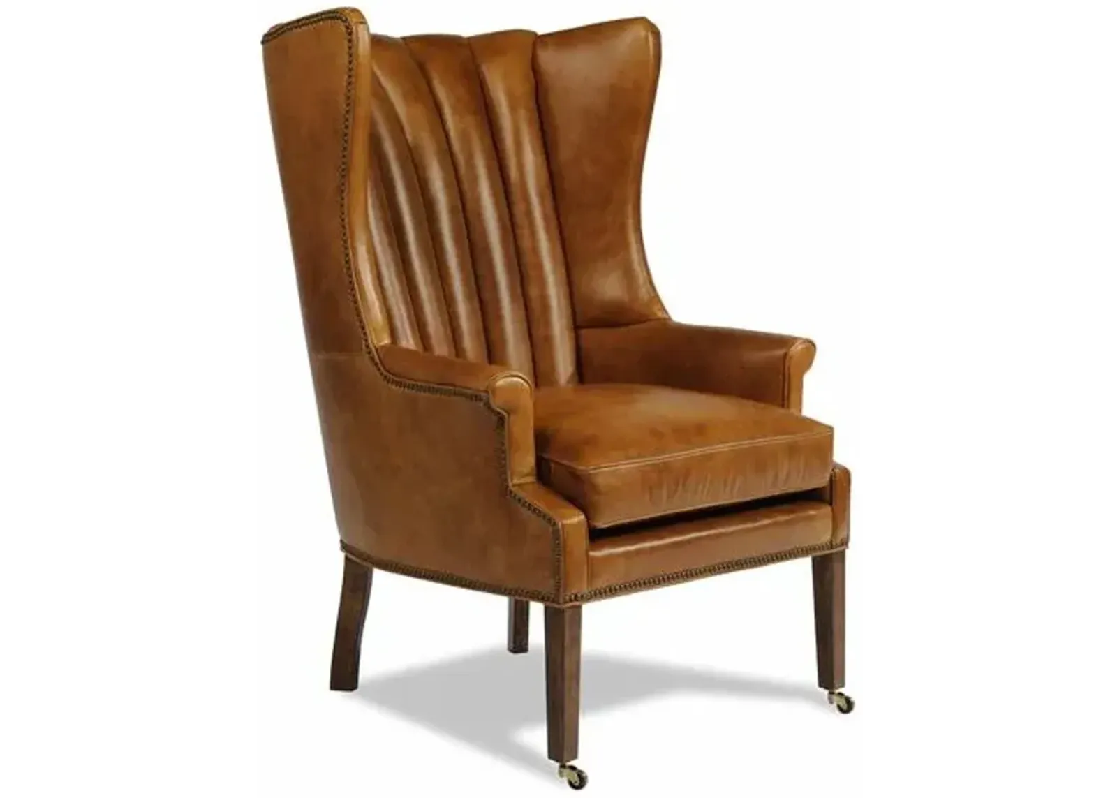 Lauren Liess - Philosopher Leather Wing Chair - Brown