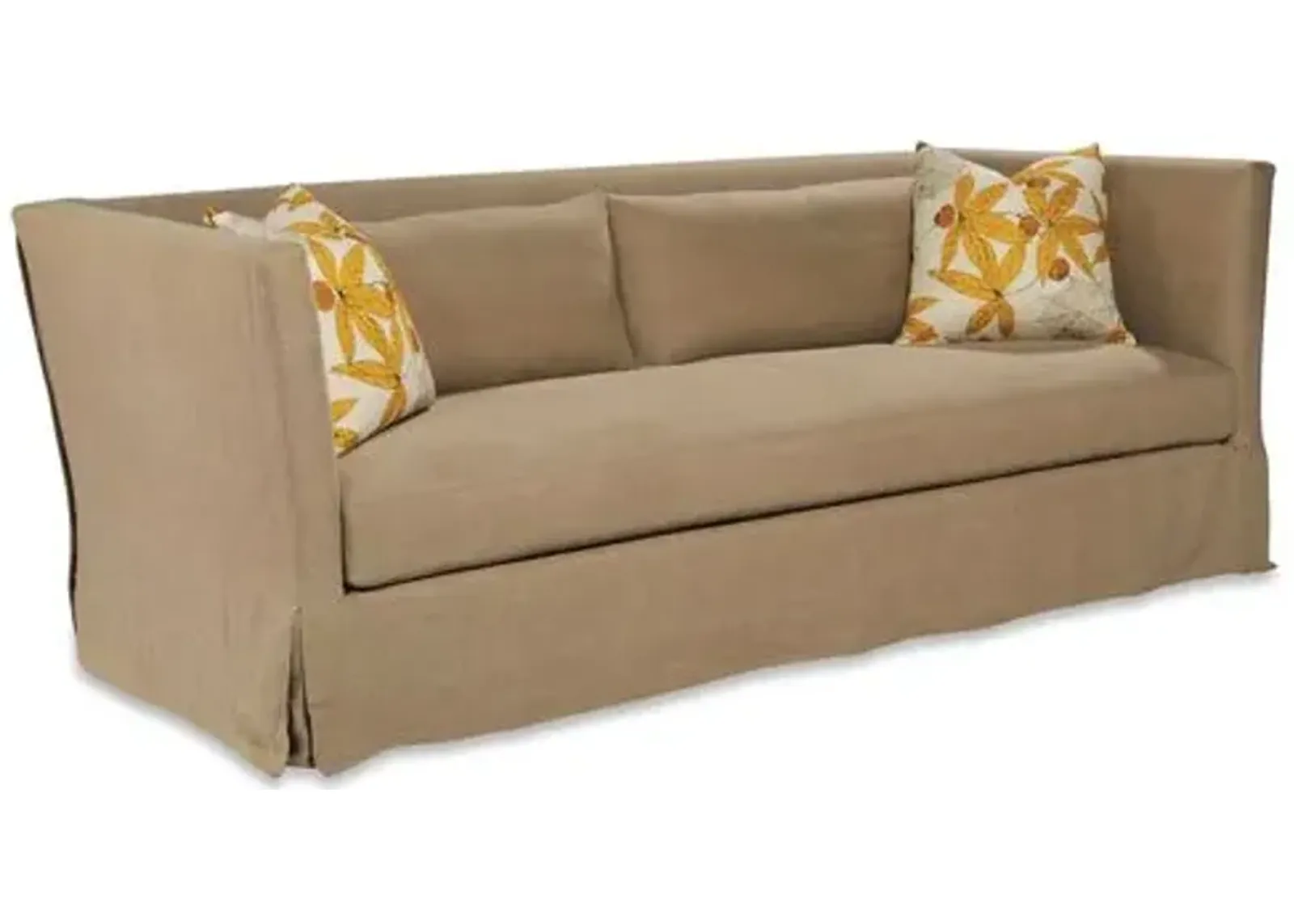 Lauren Liess - Shelter Slipcovered Sofa - Tan Linen