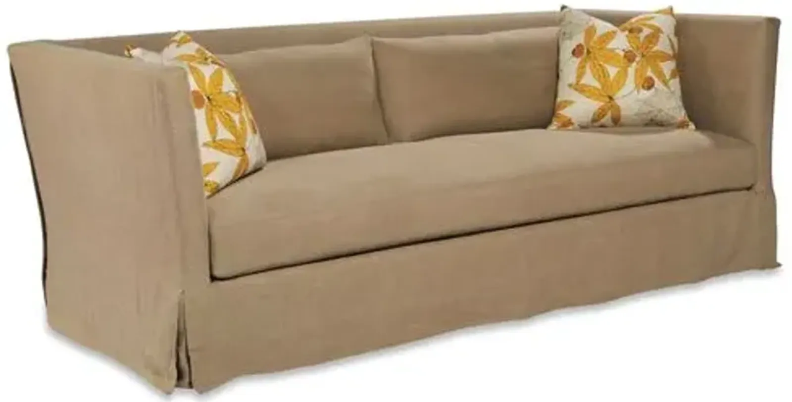 Lauren Liess - Shelter Slipcovered Sofa - Tan Linen