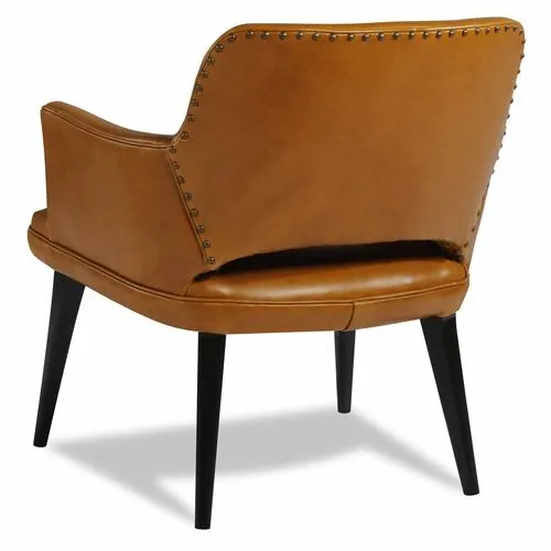 Lauren Liess - Theory Leather Chair - Brown