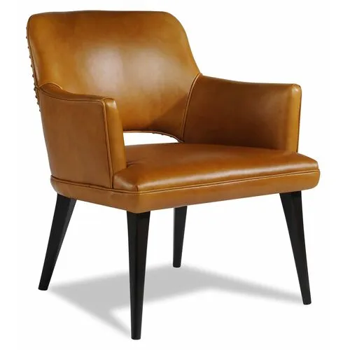 Lauren Liess - Theory Leather Chair - Brown