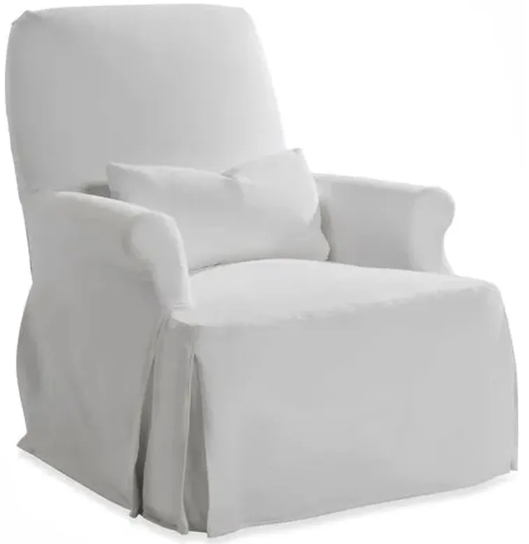 Lauren Liess - Thinking Slipcovered Chair - Optic White