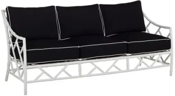 Kit Outdoor Sofa - Black/White Welt