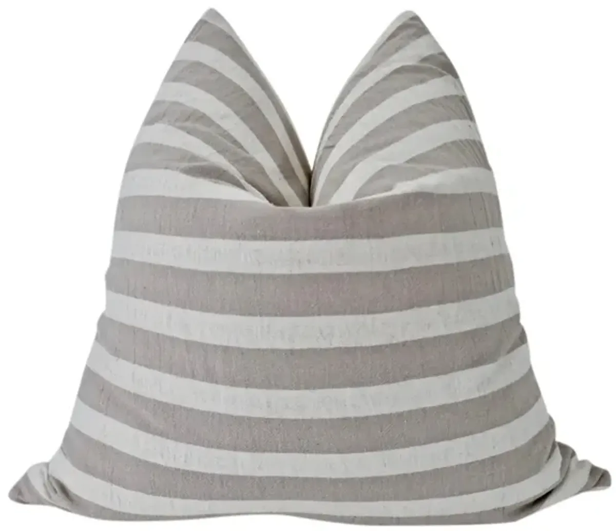 Organic Washed Cotton Stripe Pillow