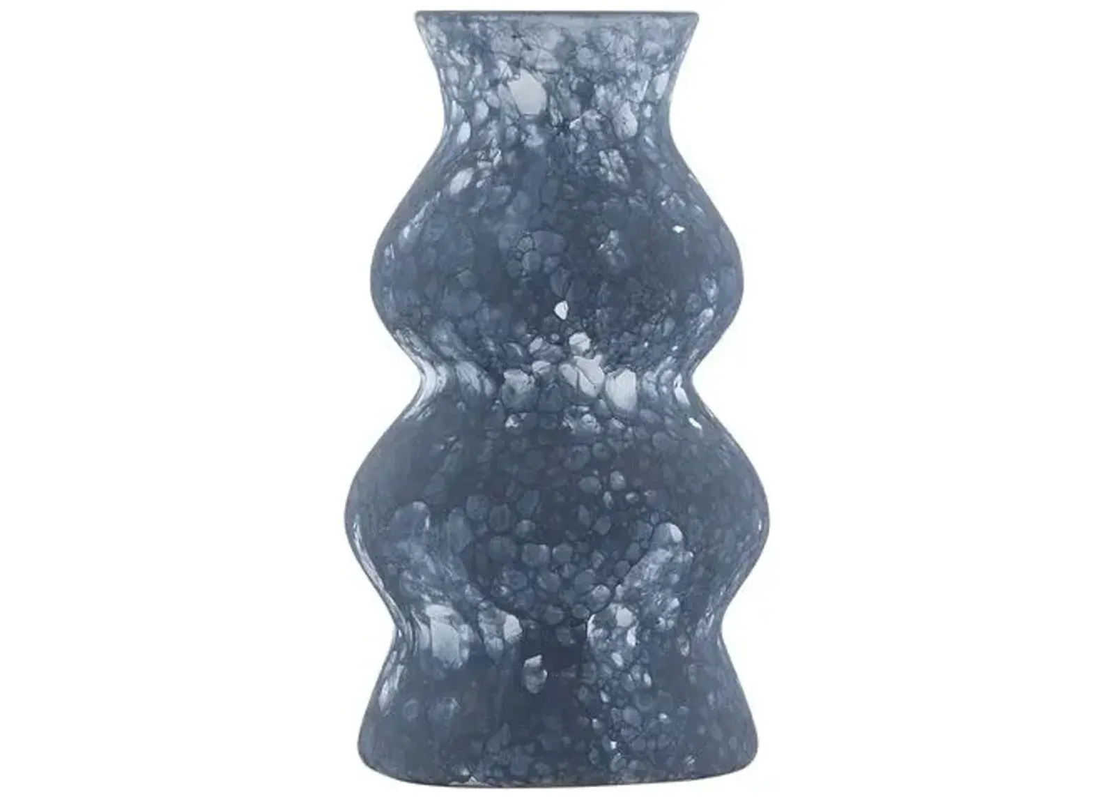 Large Phonecian Phonecian Vase - Navy/White - Currey & Company