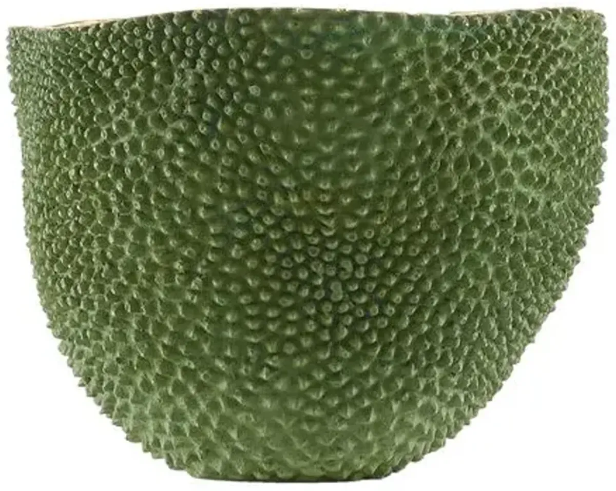 Jackfruit Jackfruit Vase - Green/Gold - Currey & Company