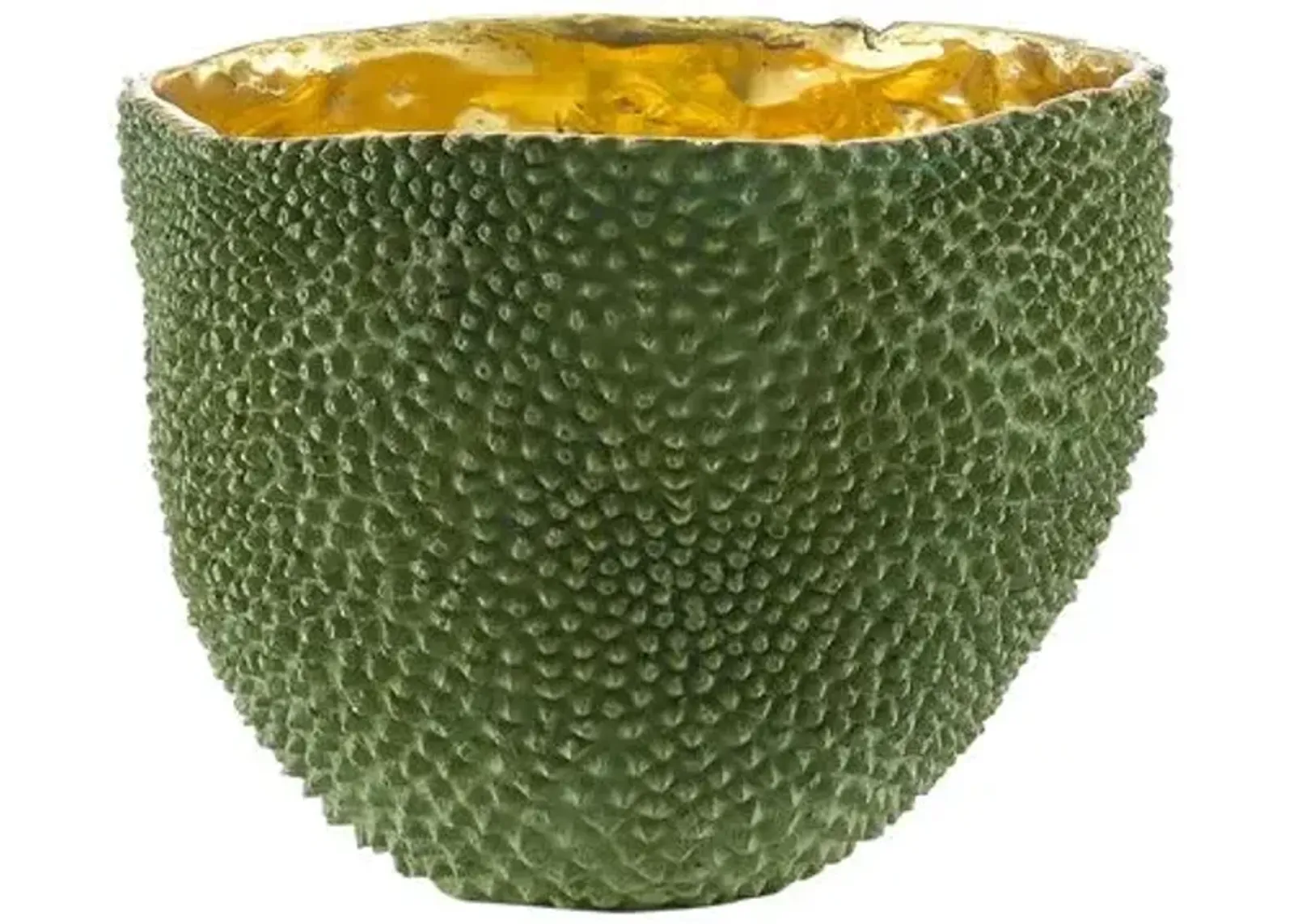 Jackfruit Jackfruit Vase - Green/Gold - Currey & Company