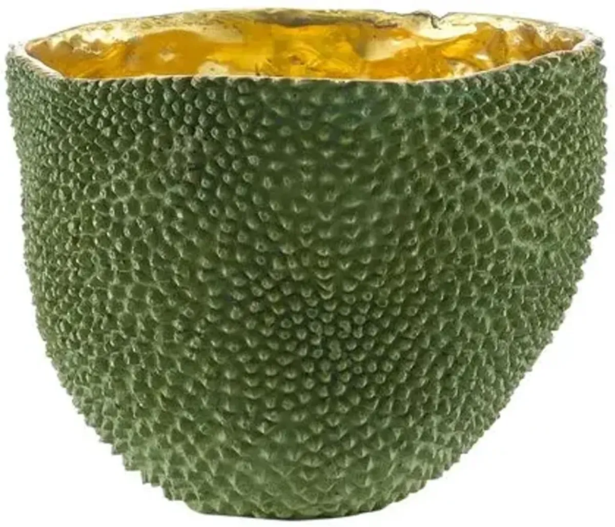 Jackfruit Jackfruit Vase - Green/Gold - Currey & Company