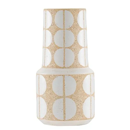 Tiered Tiered Happy 60 Vase - Speckled Khaki - Currey & Company