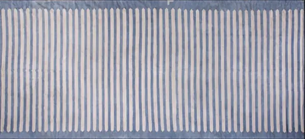 Indian Dhurrie Rug 21'10" x 8'0" - Blue - Blue