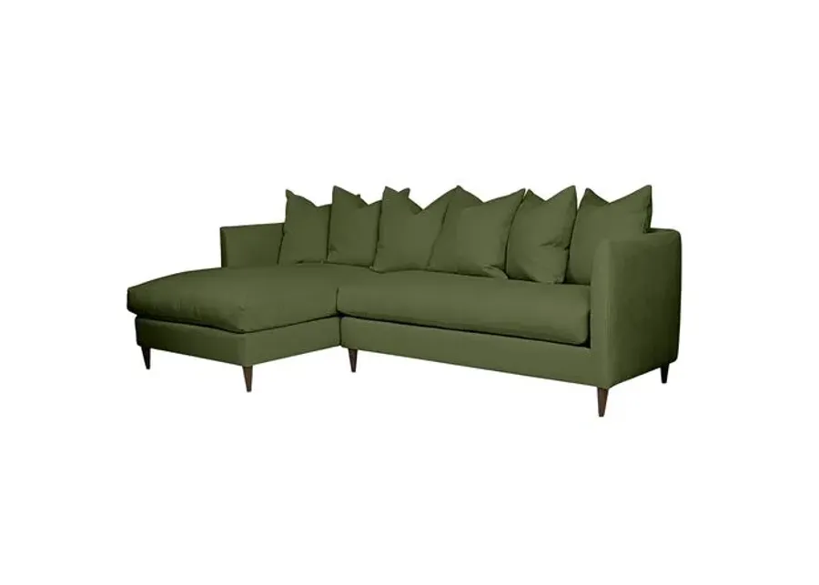 Kim Salmela - Laguna Linen LF Sectional - Green