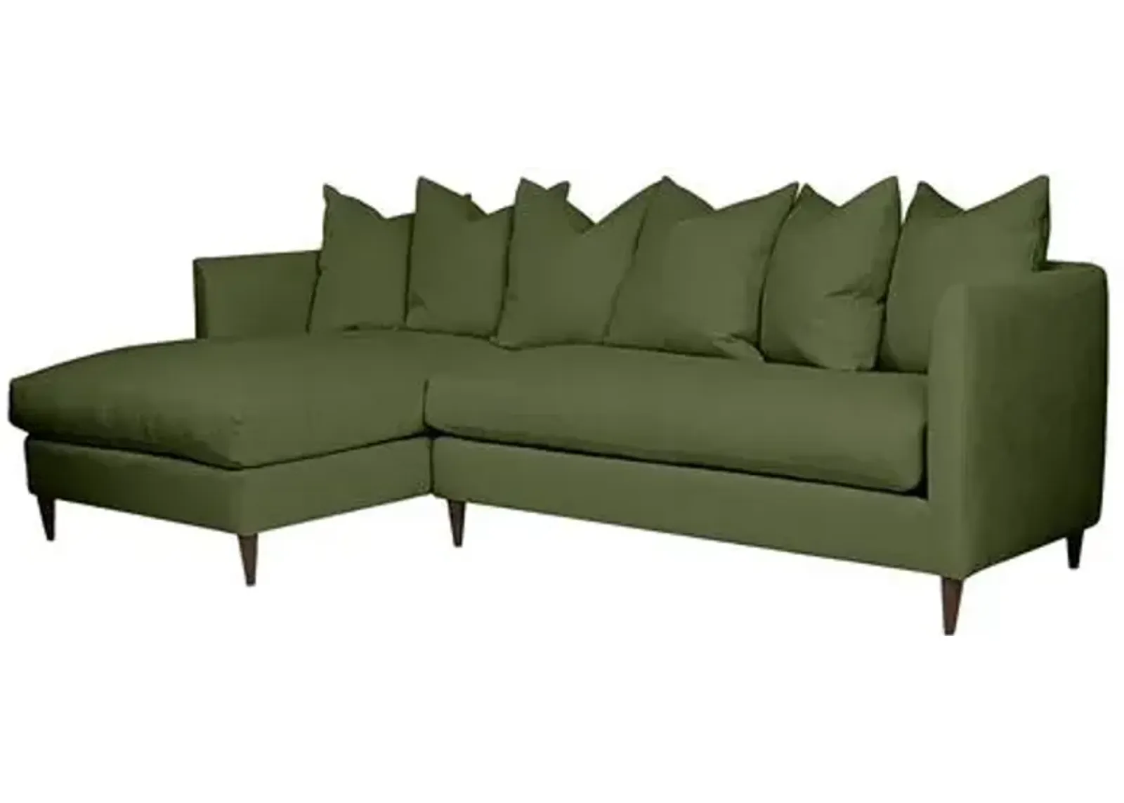 Kim Salmela - Laguna Linen LF Sectional - Green