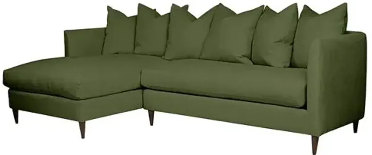 Kim Salmela - Laguna Linen LF Sectional - Green