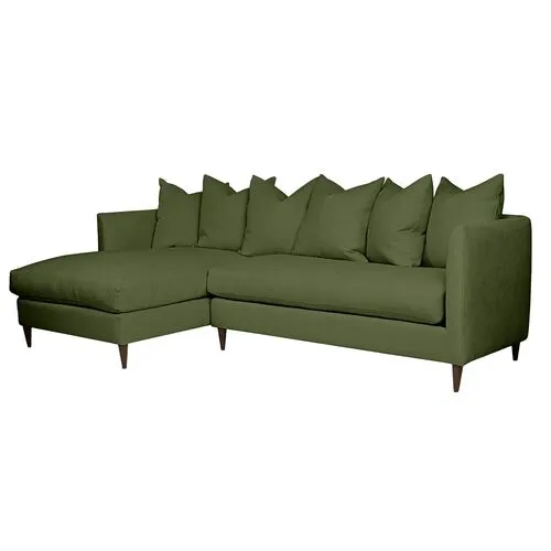 Kim Salmela - Laguna Linen LF Sectional - Green