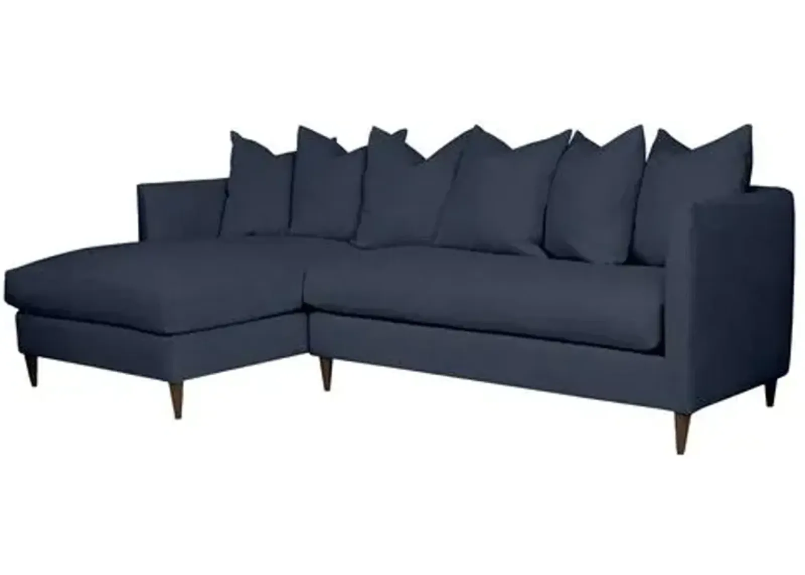 Kim Salmela - Laguna Linen LF Sectional - Blue