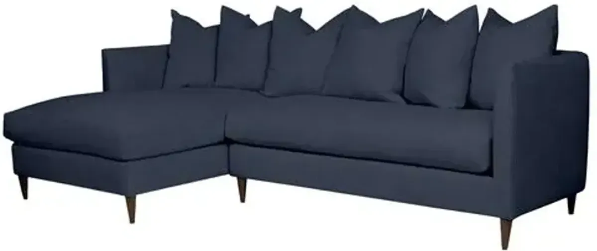 Kim Salmela - Laguna Linen LF Sectional - Blue