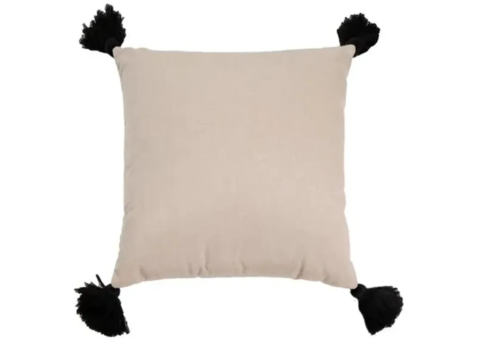 Kit Outdoor Pillow - Pebble/Black