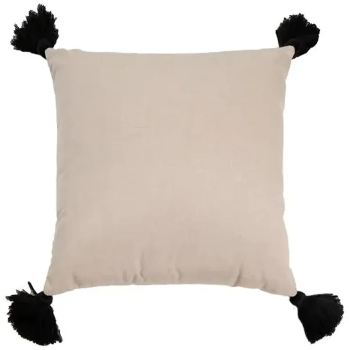 Kit Outdoor Pillow - Pebble/Black