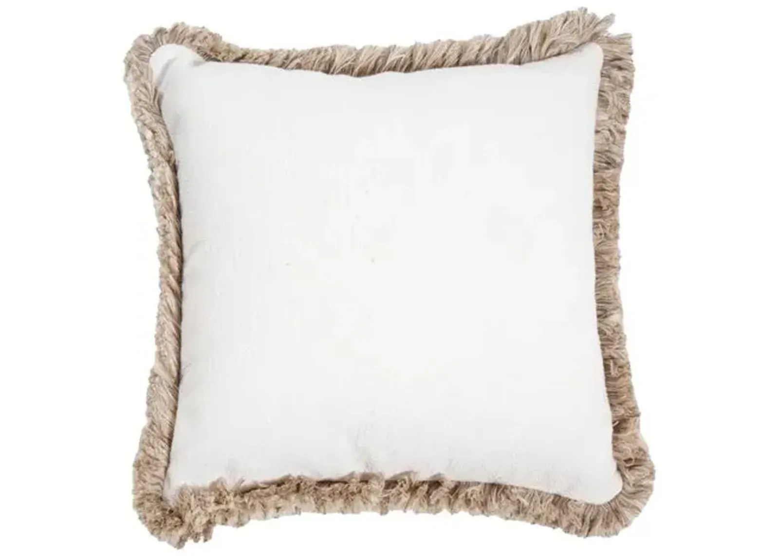 Emilia Outdoor Pillow - White/Almond