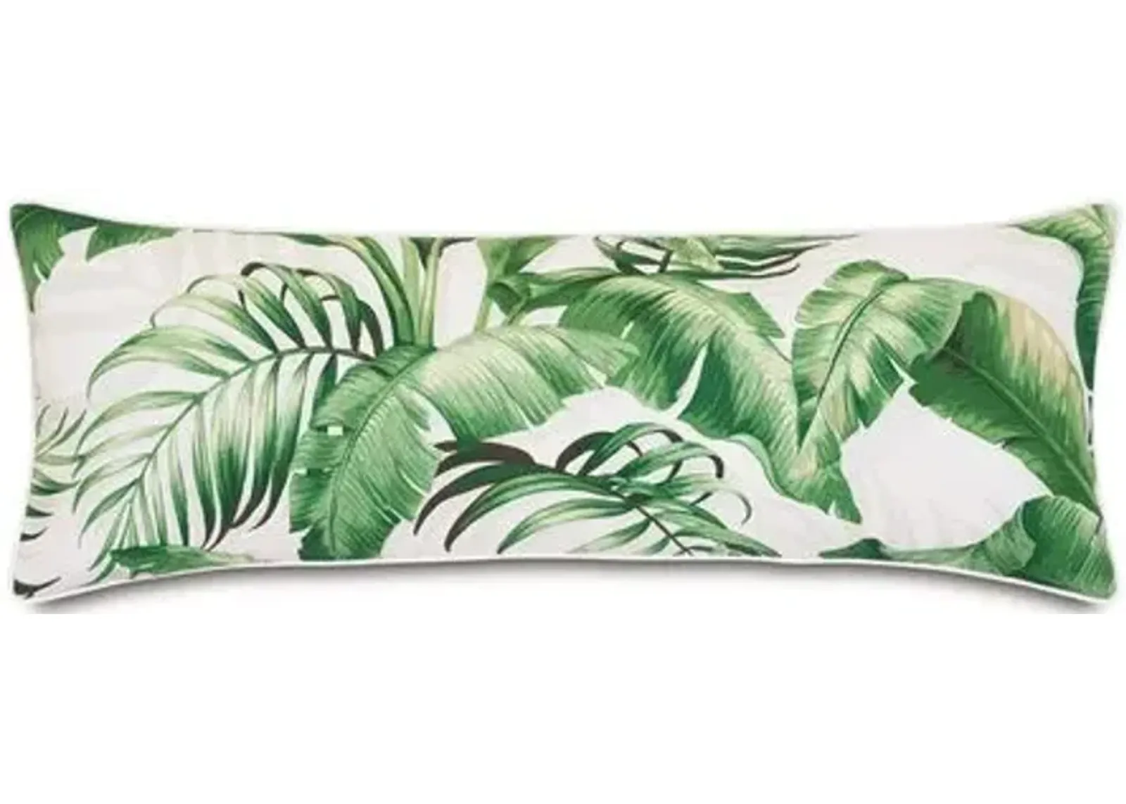 Kala Lumbar Outdoor Pillow - White Palm