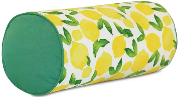 Benita Bolster Outdoor Pillow, Lemons