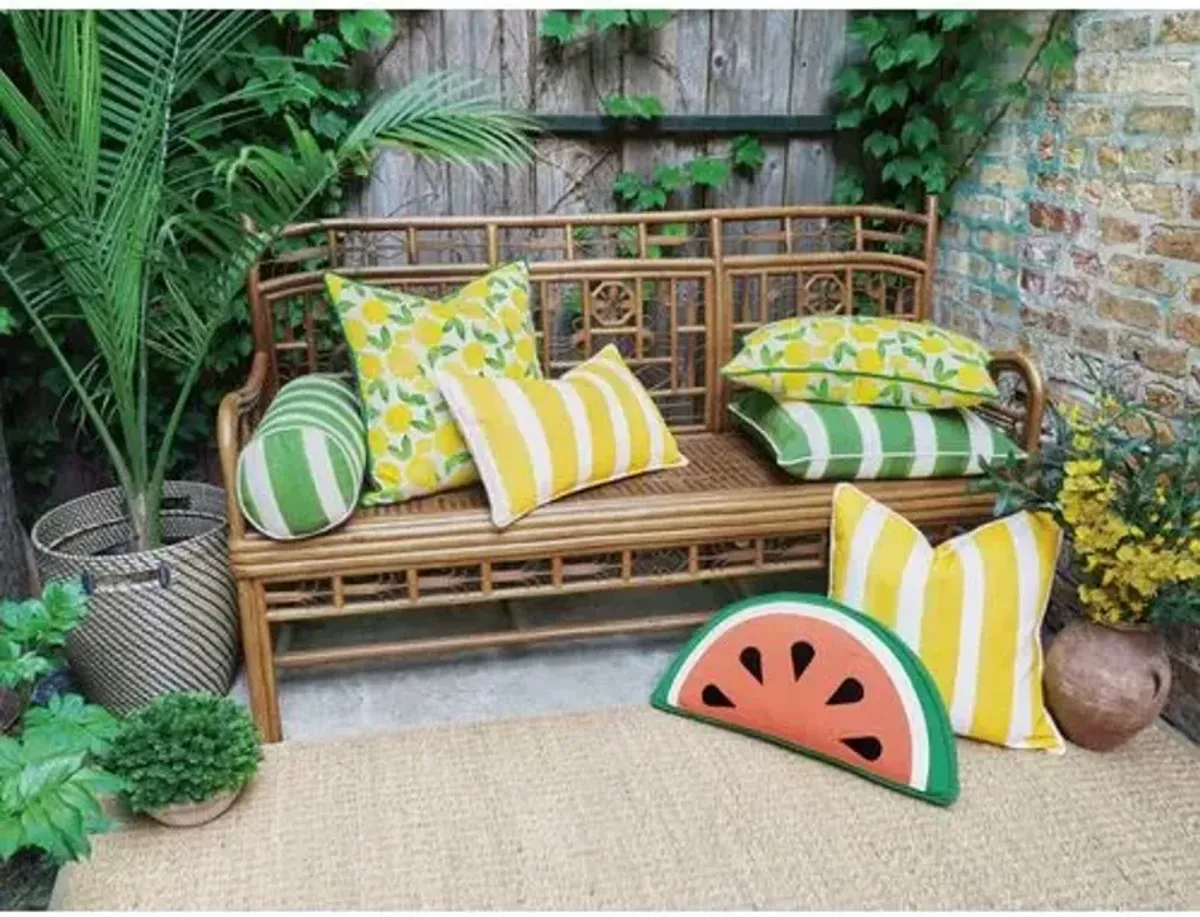 Benita Lumbar Outdoor Pillow - Lemons