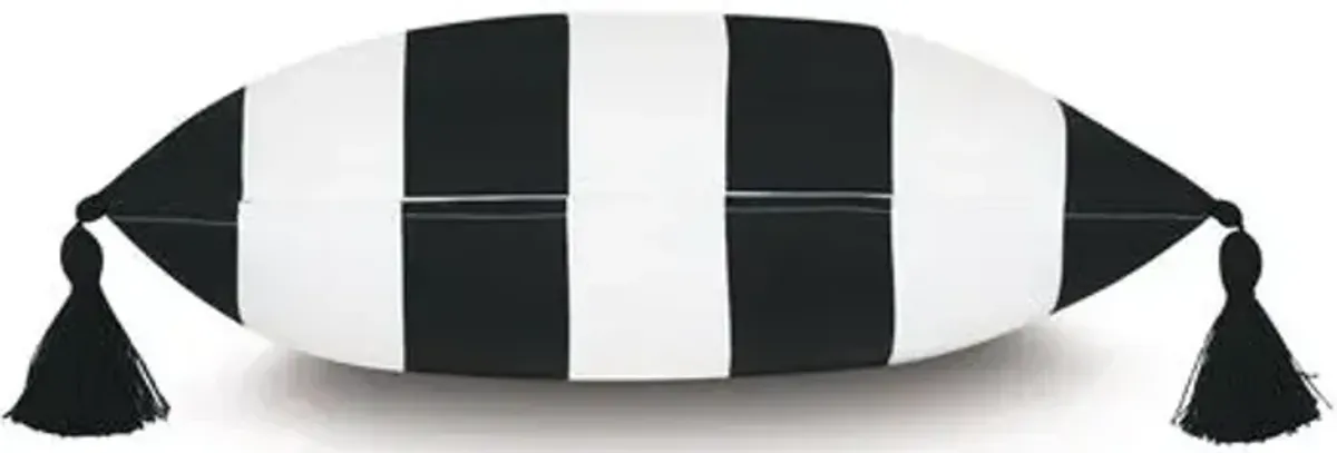 Kubo Outdoor Pillow - Black/White