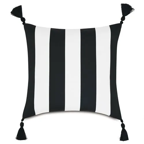 Kubo Outdoor Pillow - Black/White