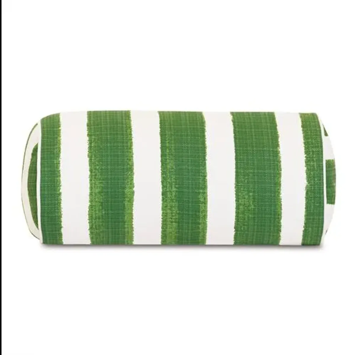 Pergola Bolster Outdoor Pillow - Basil/White