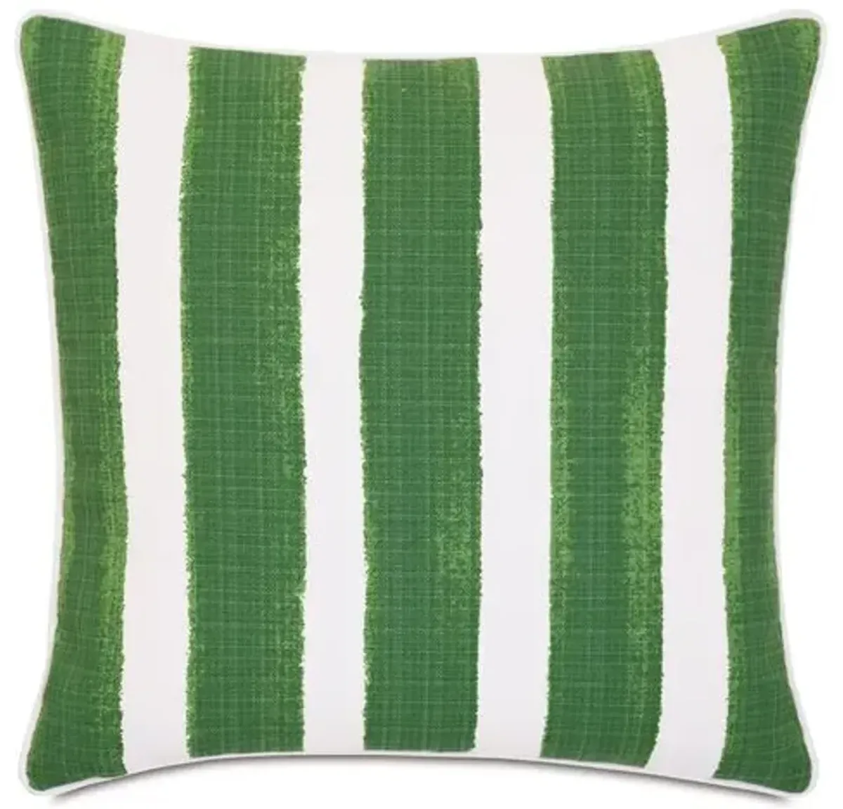 Pergola Outdoor Pillow - Basil/White