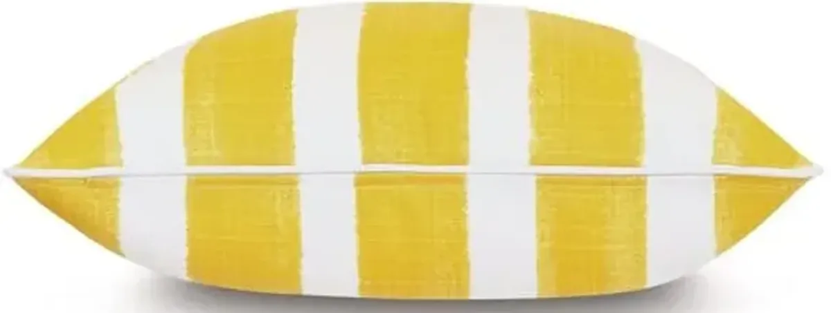 Pergola Outdoor Pillow - Yellow/White