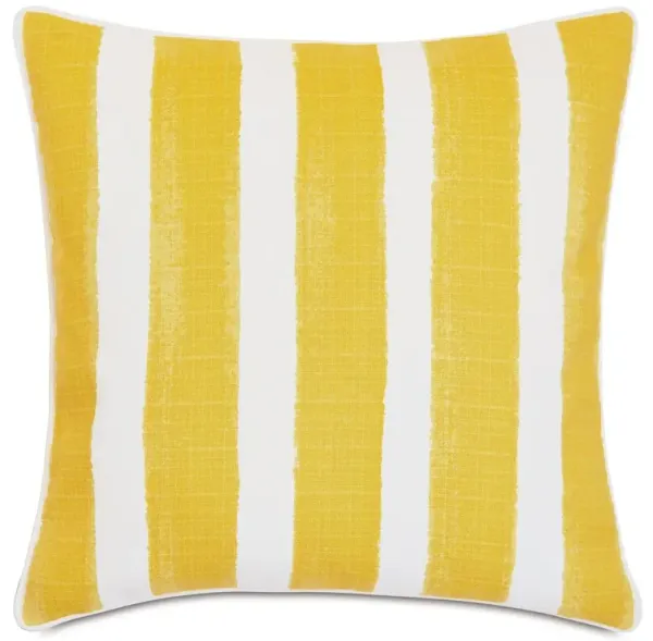 Pergola Outdoor Pillow, Yellow/White