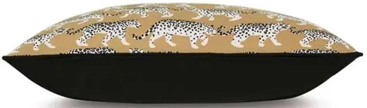 Adira 13x22 Lumbar Outdoor Pillow - Khaki Leopard