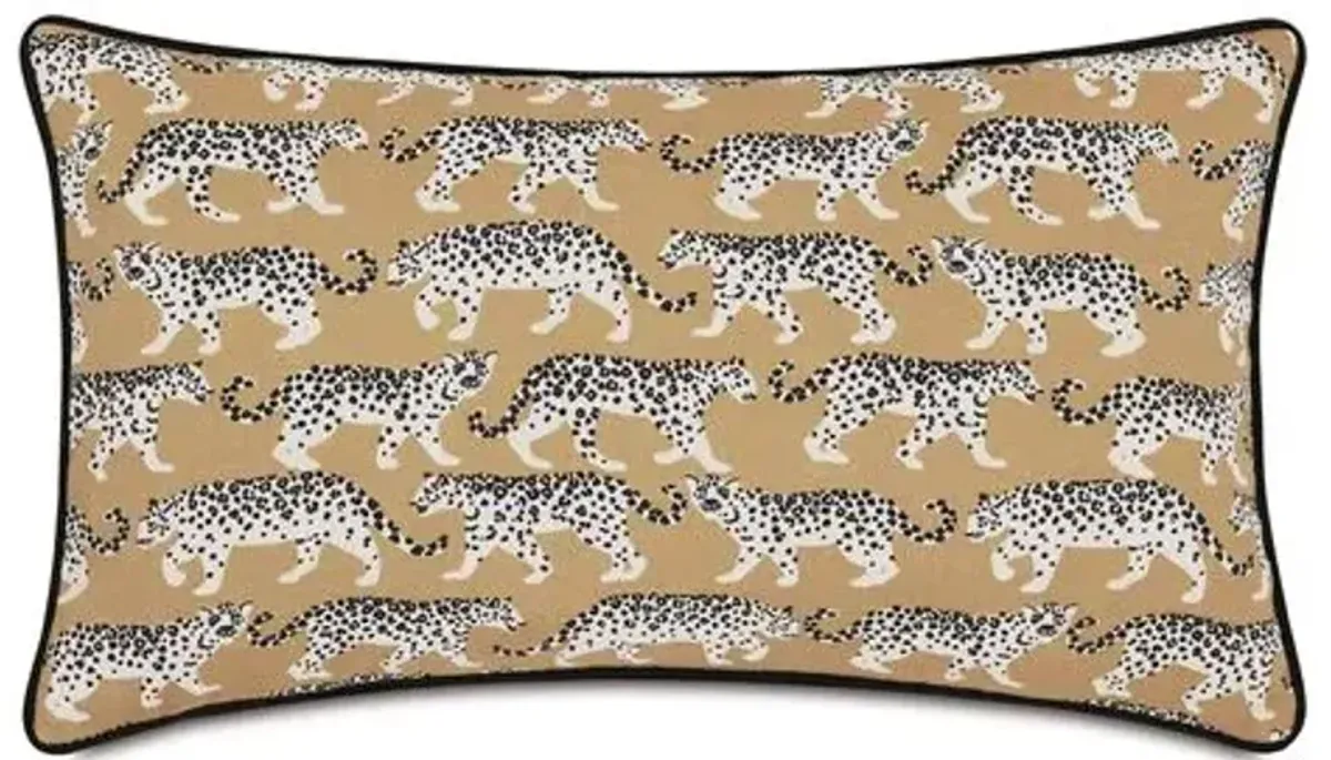 Adira 13x22 Lumbar Outdoor Pillow - Khaki Leopard