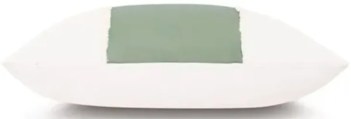 Zuri 20x20 Outdoor Pillow - White/Celadon